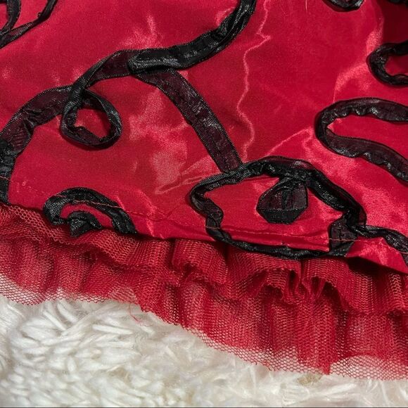 Childrens Place Formal skirt red and black size 6 - Picture 4 of 9